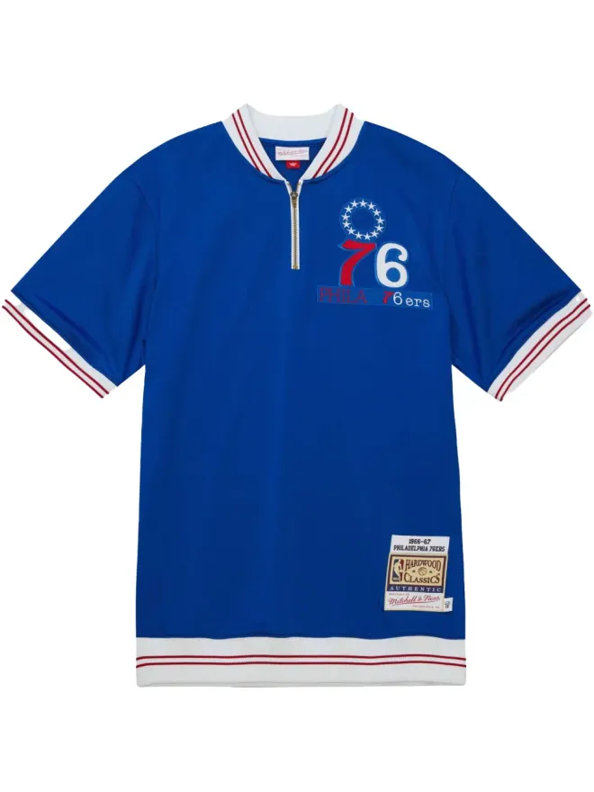 Mitchell & Ness Mitchell & Ness 1966/67 Authentic Philadelphia 76ers シューティングシャツ（ブルー）の商品画像
