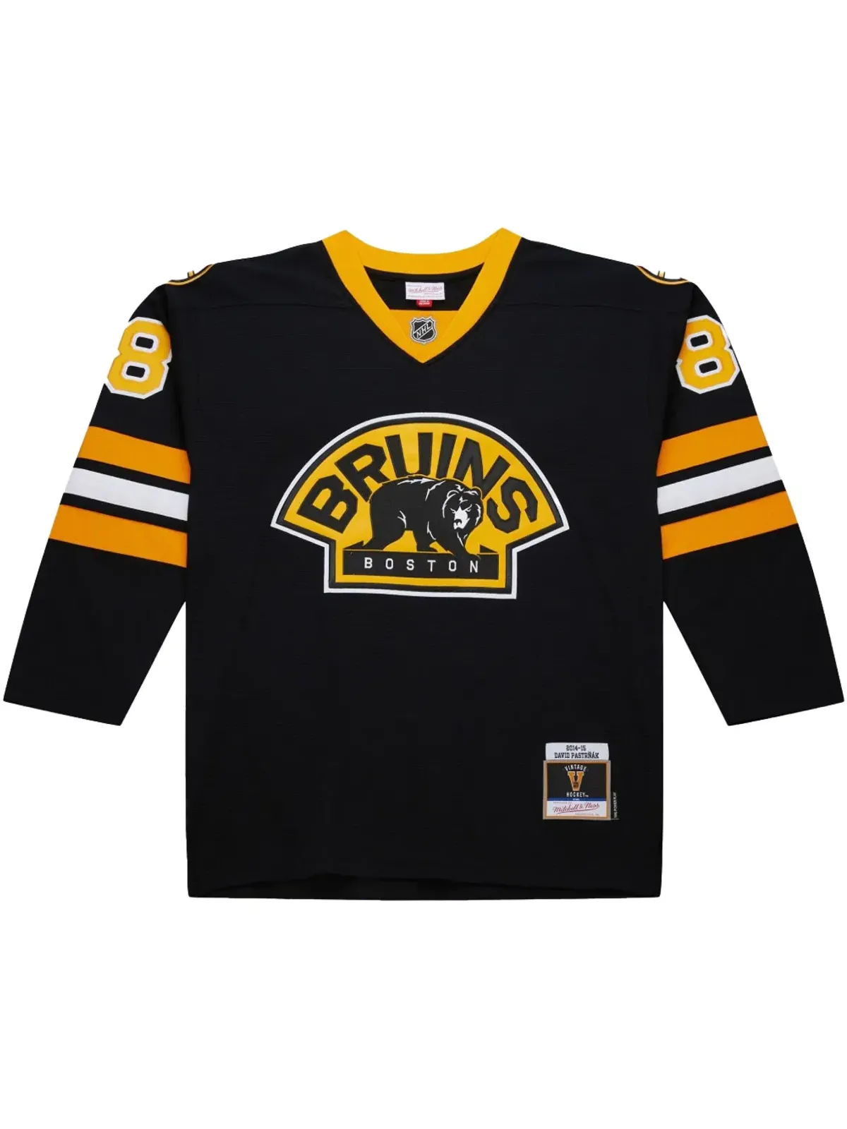 Mitchell & Ness NHL David Pastrnak 2014 ブラック ジャージ - 画像1