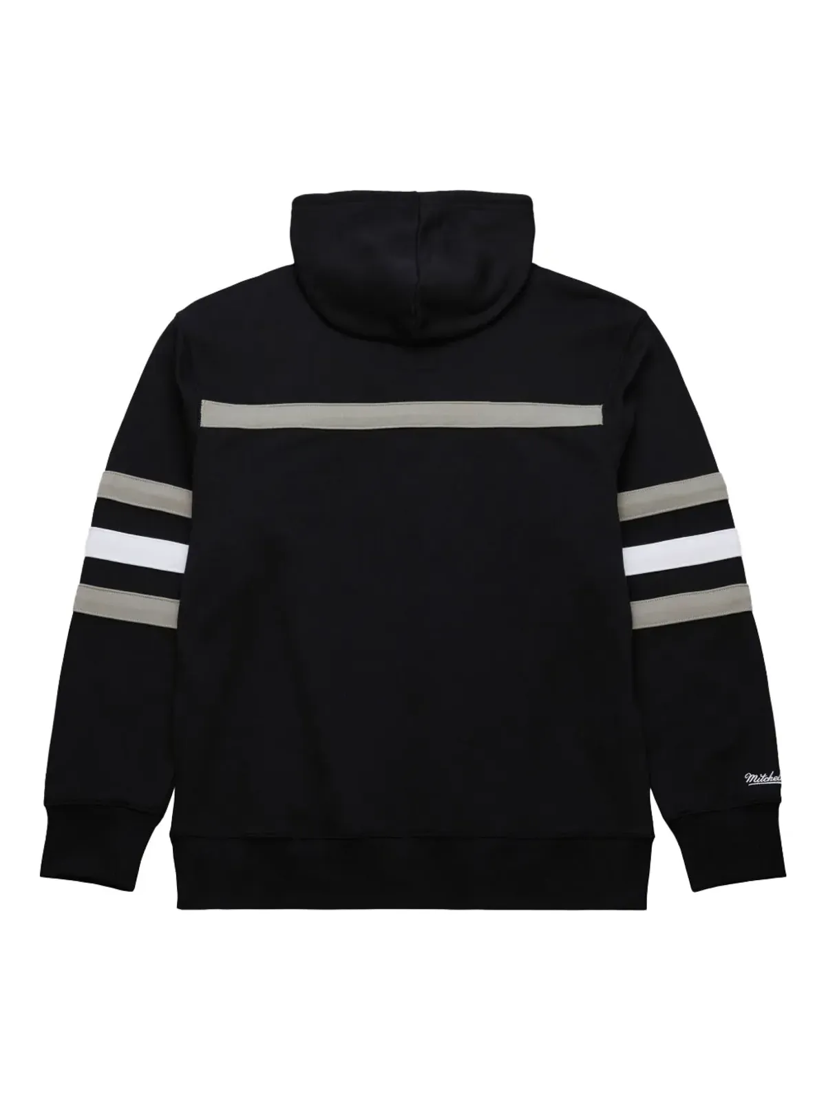 Mitchell & Ness NFL Head Coach Vintage Logo Raiders ブラック フード付きパーカー - 画像2