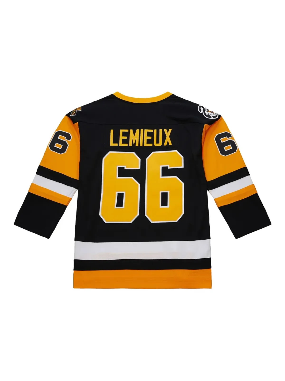 Mitchell & Ness NHL ダーク「Penguins 1991 Mario Lemieux」ジャージ - ブラック - 画像2