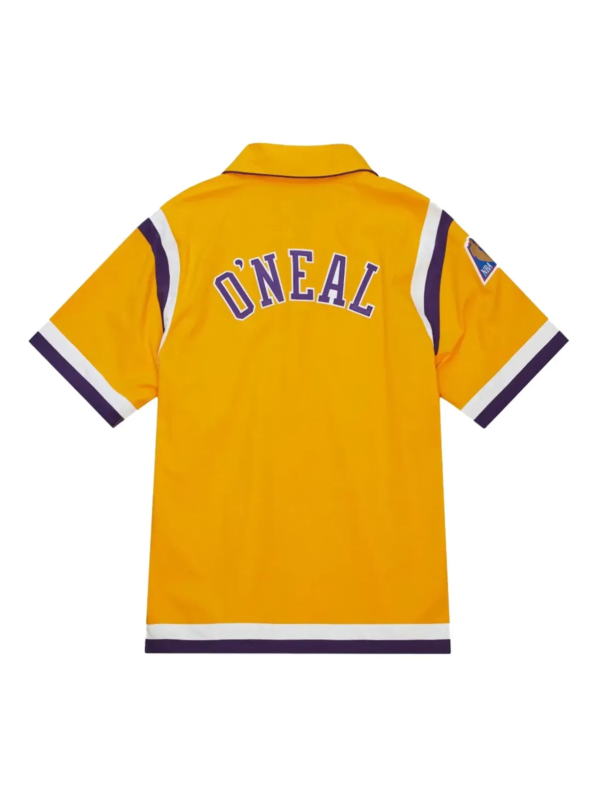 Mitchell & Ness ロサンゼルス・レイカーズ 1996/97 Shaquille O'Neal オーセンティック・シューティングシャツ - イエロー - 画像2