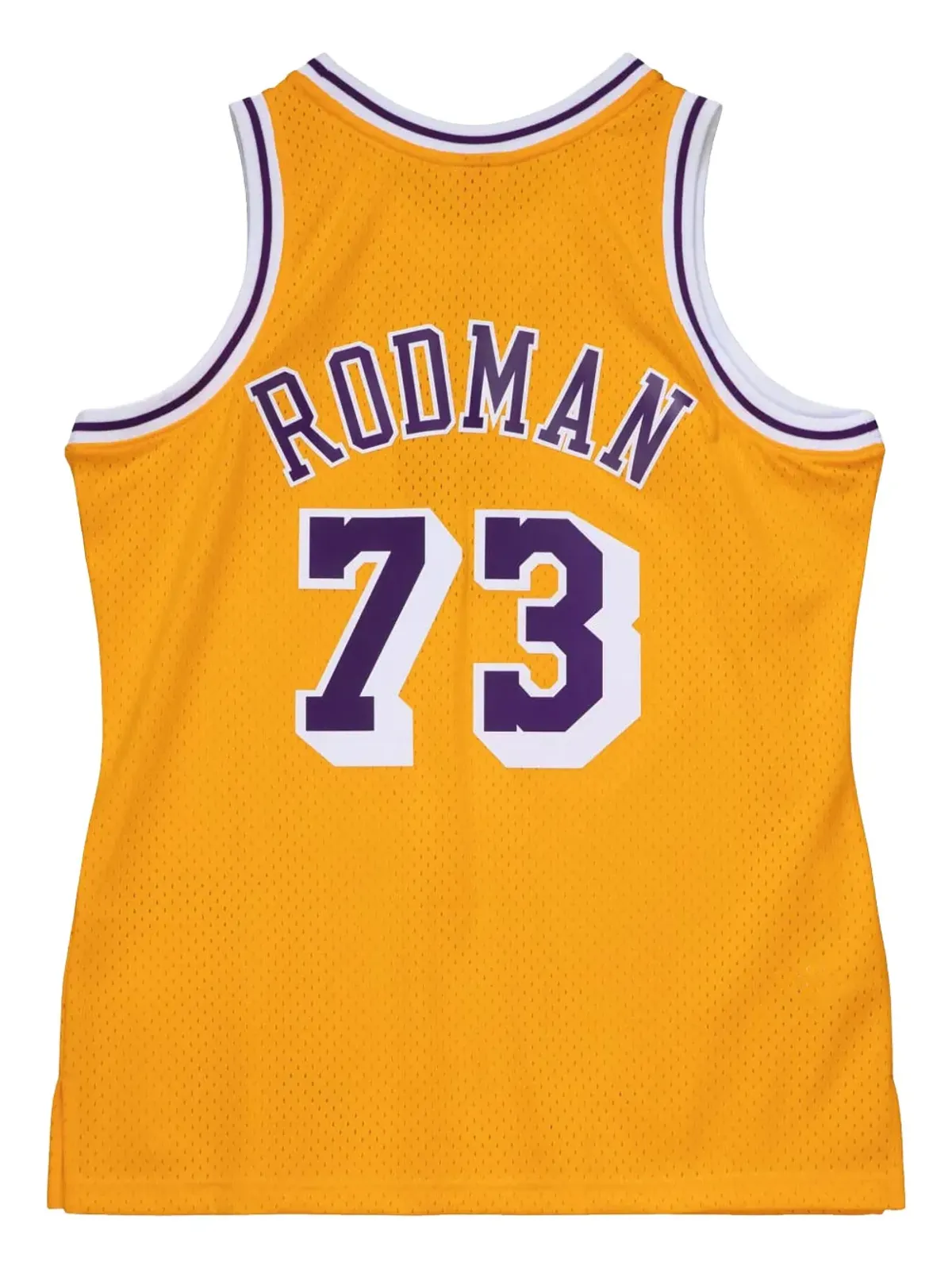 Mitchell & Ness デニス・ロッドマン ロサンゼルス・レイカーズ スウィングマン プレイヤー ジャージ - イエロー - 画像2