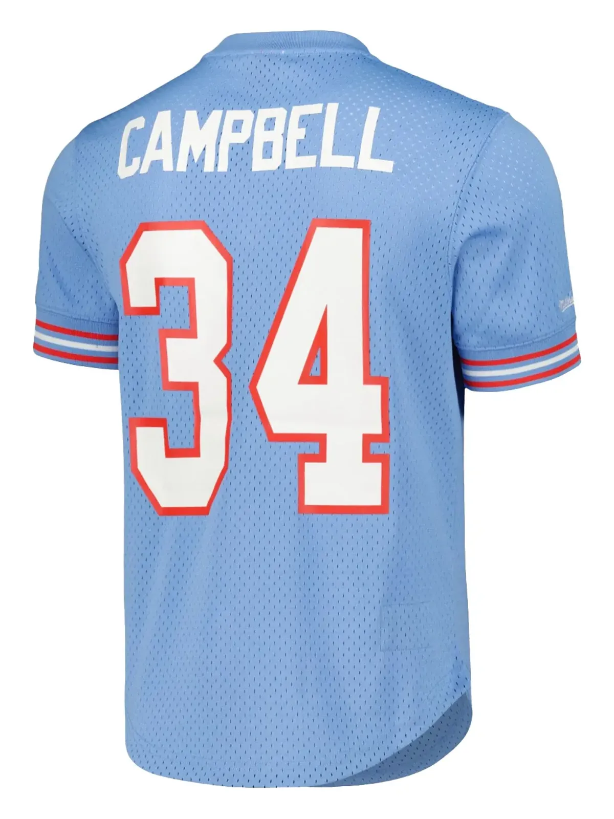 Mitchell & Ness NFL N&N Oilers 1983 Earl Campbell Tシャツ ブルー - 画像2