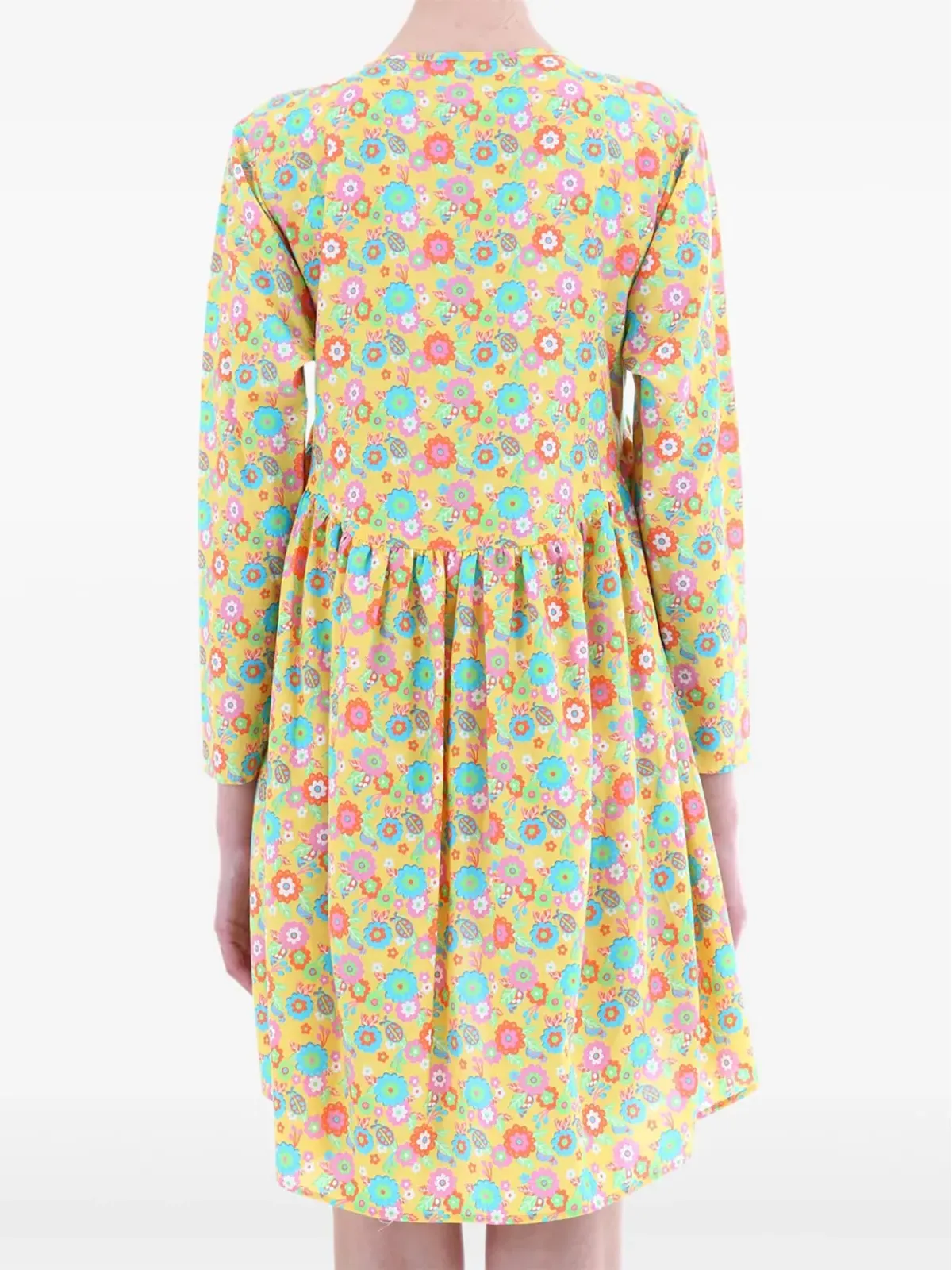 Jeremy Scott 花柄プリントミニドレス - Yellow - 画像3