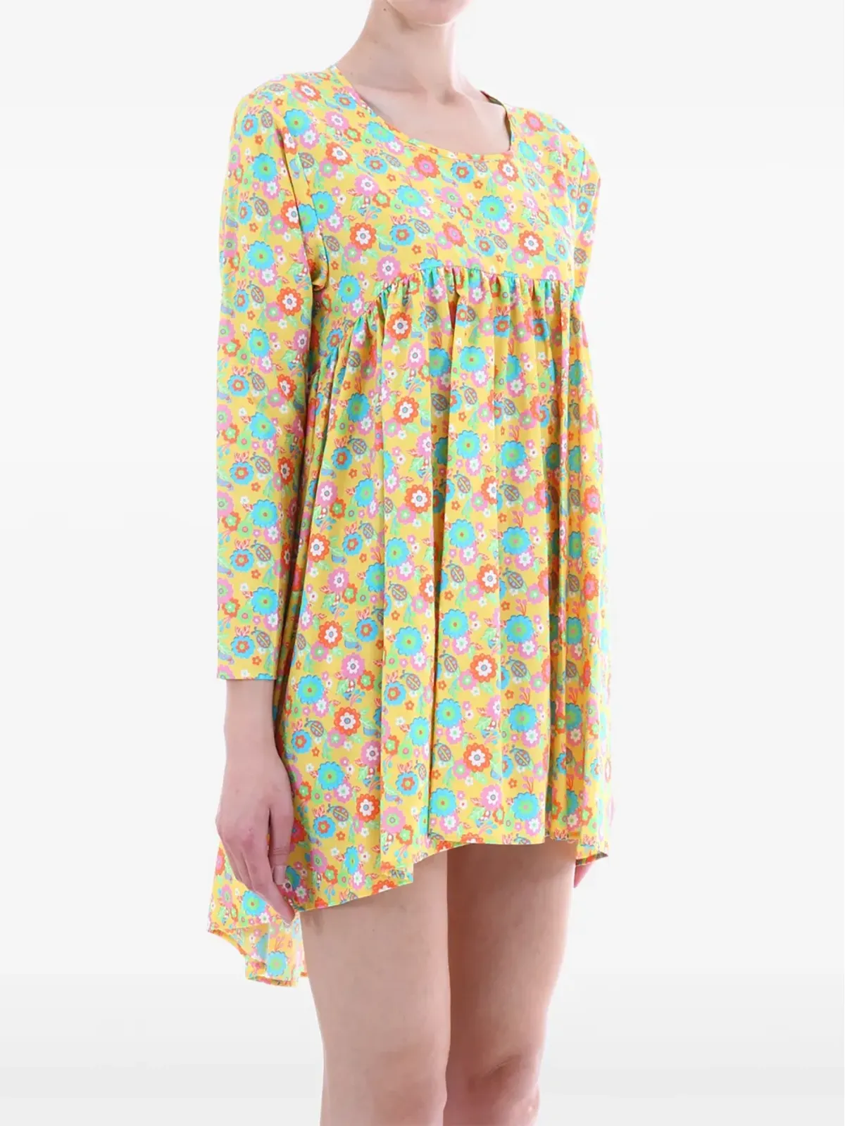 Jeremy Scott 花柄プリントミニドレス - Yellow - 画像4
