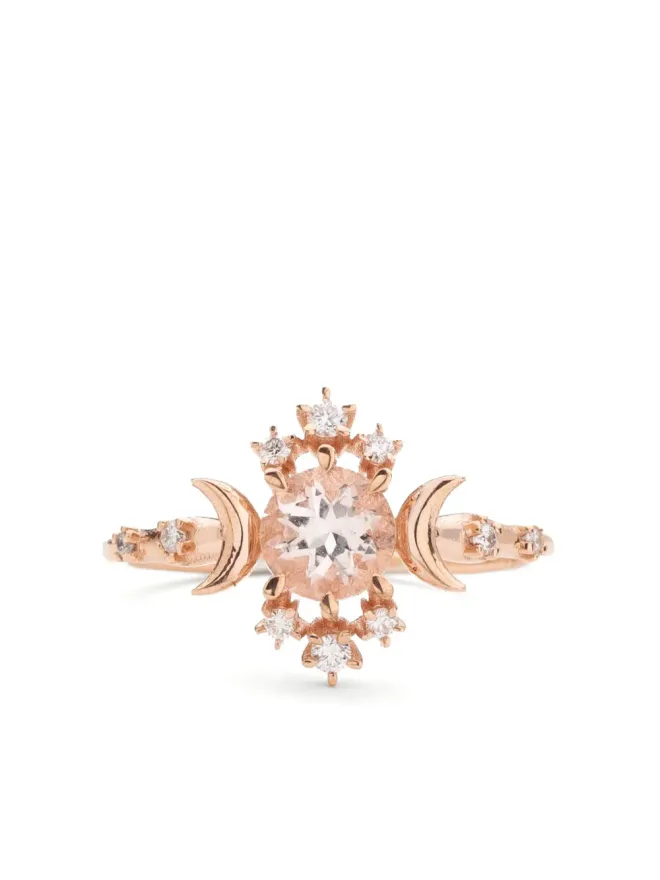 SOFIA ZAKIA SOFIA ZAKIA 14kt yellow gold Wandering Star morganite and diamond ringの商品画像