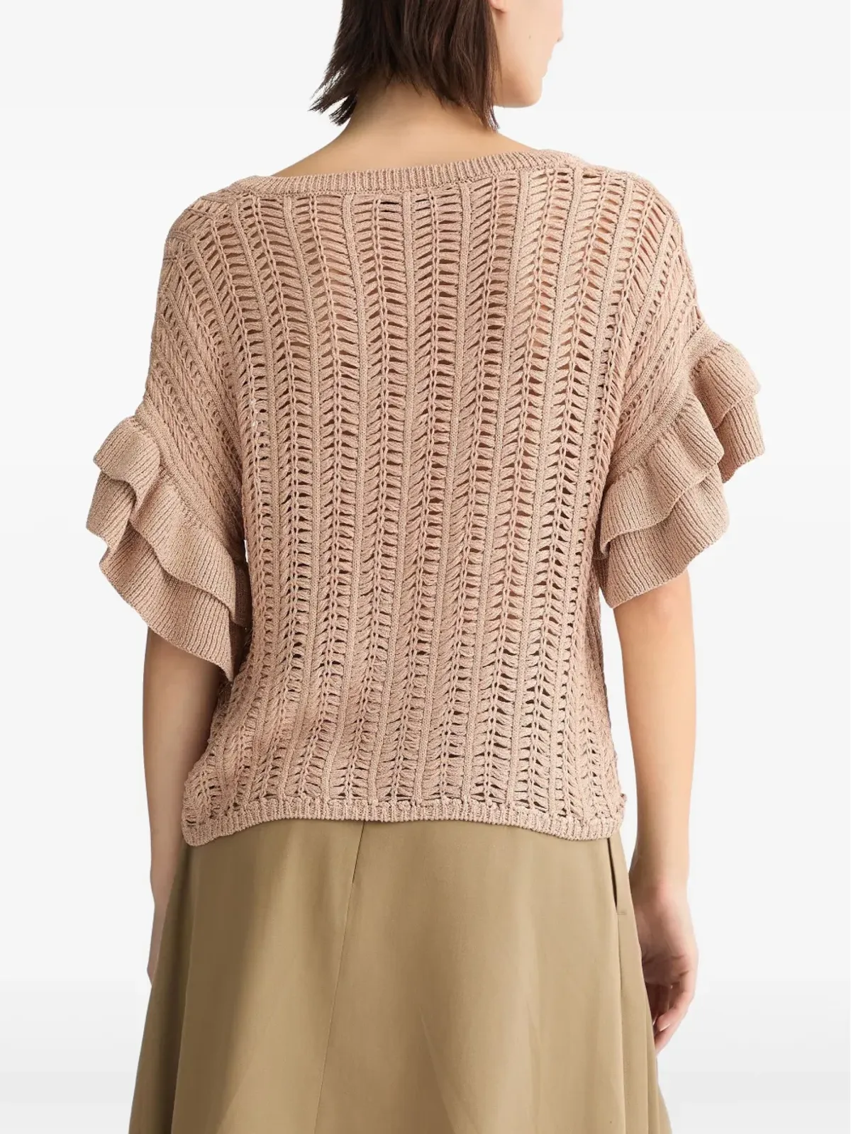 LIU JO ファインニット Tシャツ - ニュートラルカラー - 画像3