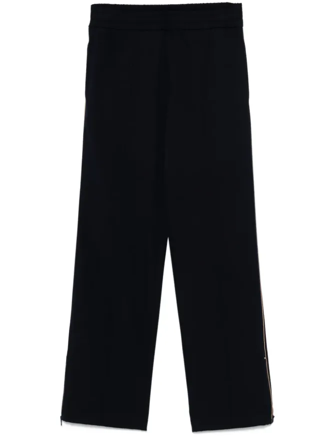 Valentino Garavani Valentino Garavani コントラストトリムパンツ ブルーの商品画像