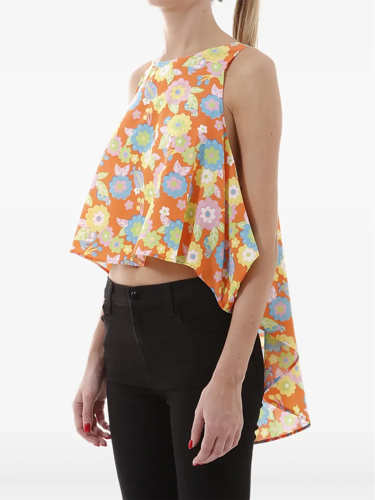 Jeremy Scott 花柄プリントトップス - 画像2