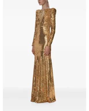 V:PM ATELIER ゲマ マキシドレス（ゴールド） - サムネイル3