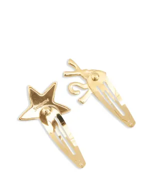 Saint Laurent Cassandre ヘアクリップ（セット2個）- ゴールド - サムネイル2