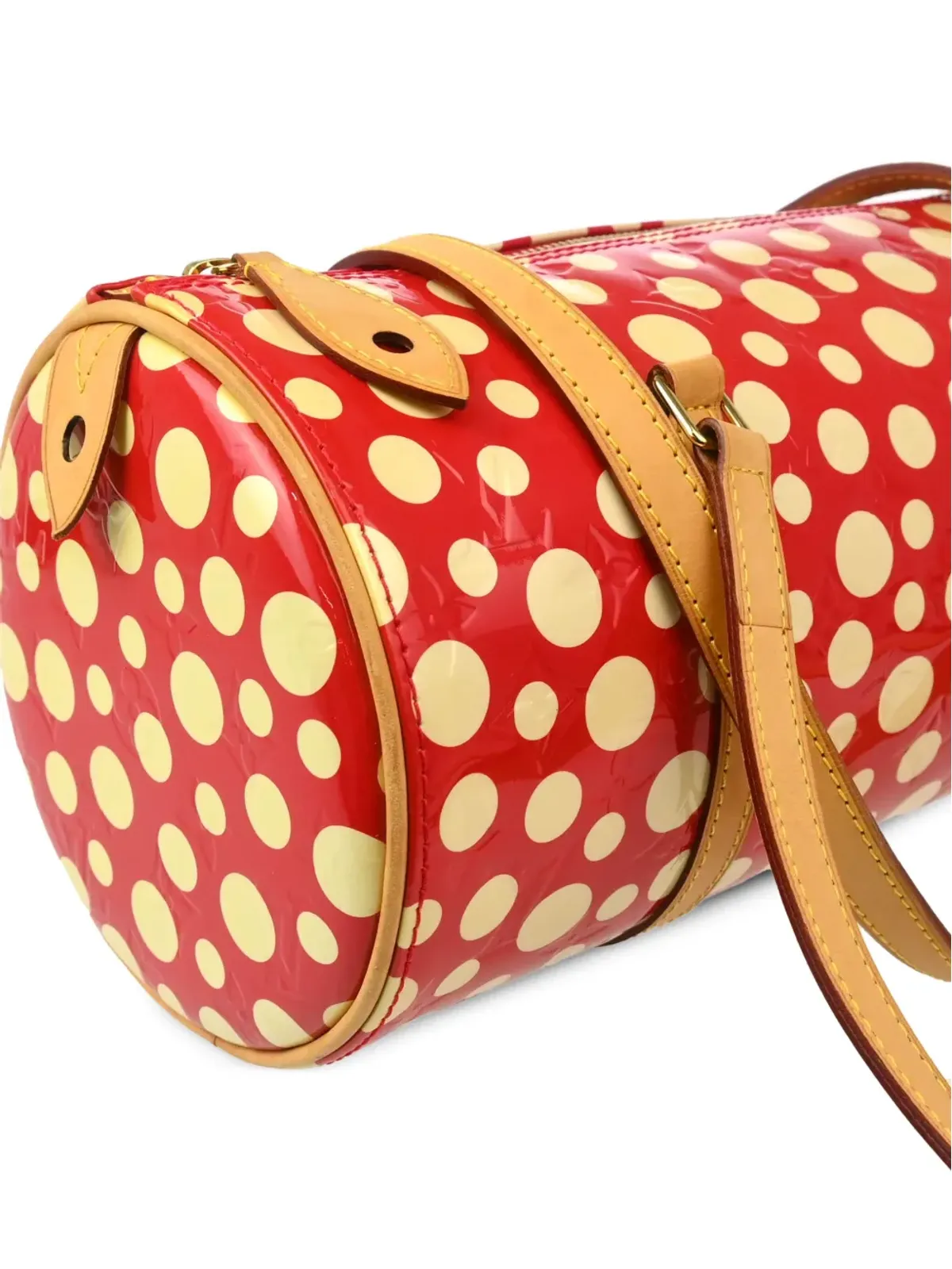 Louis Vuitton ビンテージ 2012年 ドットインフィニティ パピヨン トートバッグ レッド - 画像3