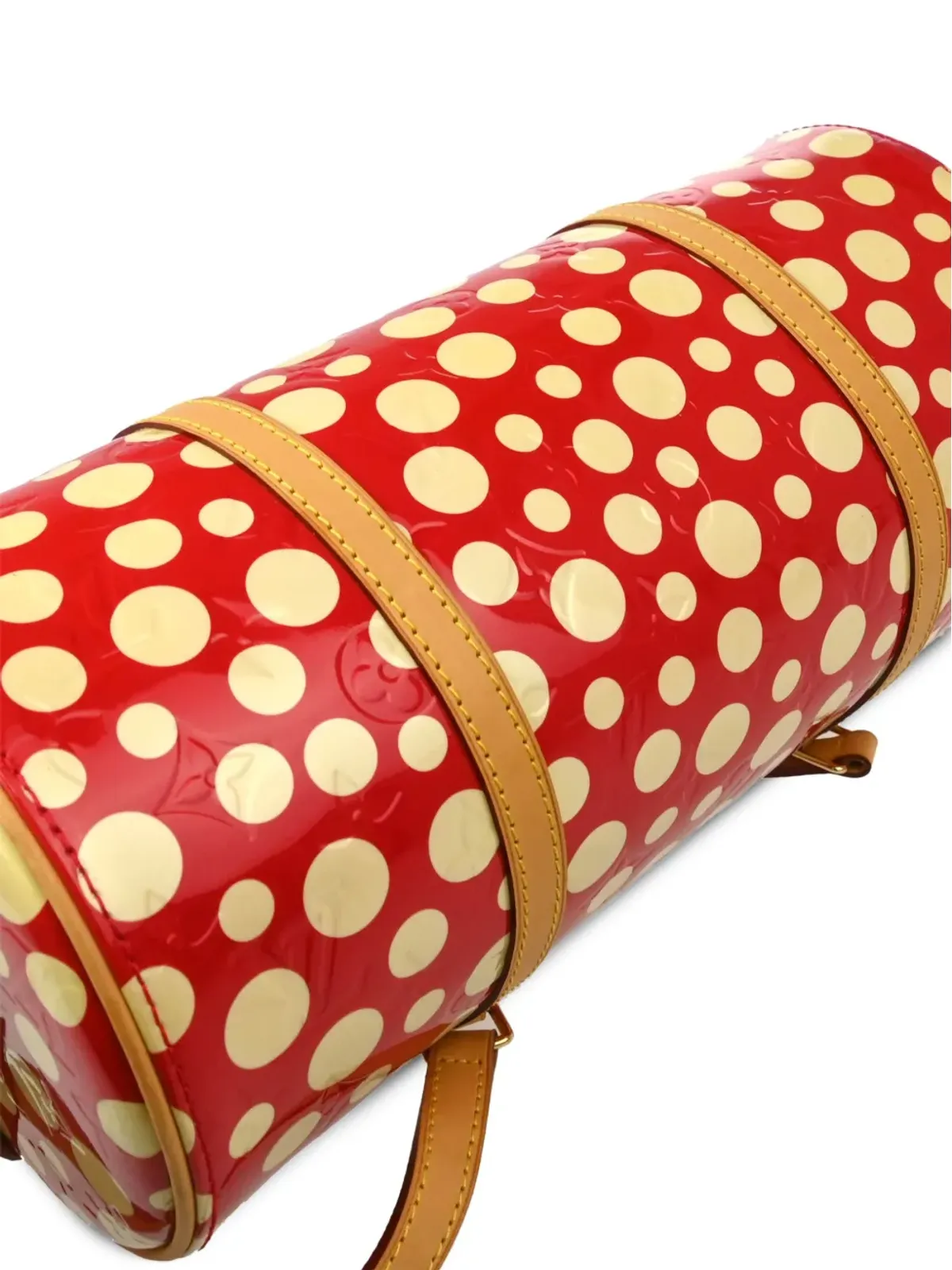 Louis Vuitton ビンテージ 2012年 ドットインフィニティ パピヨン トートバッグ レッド - 画像4