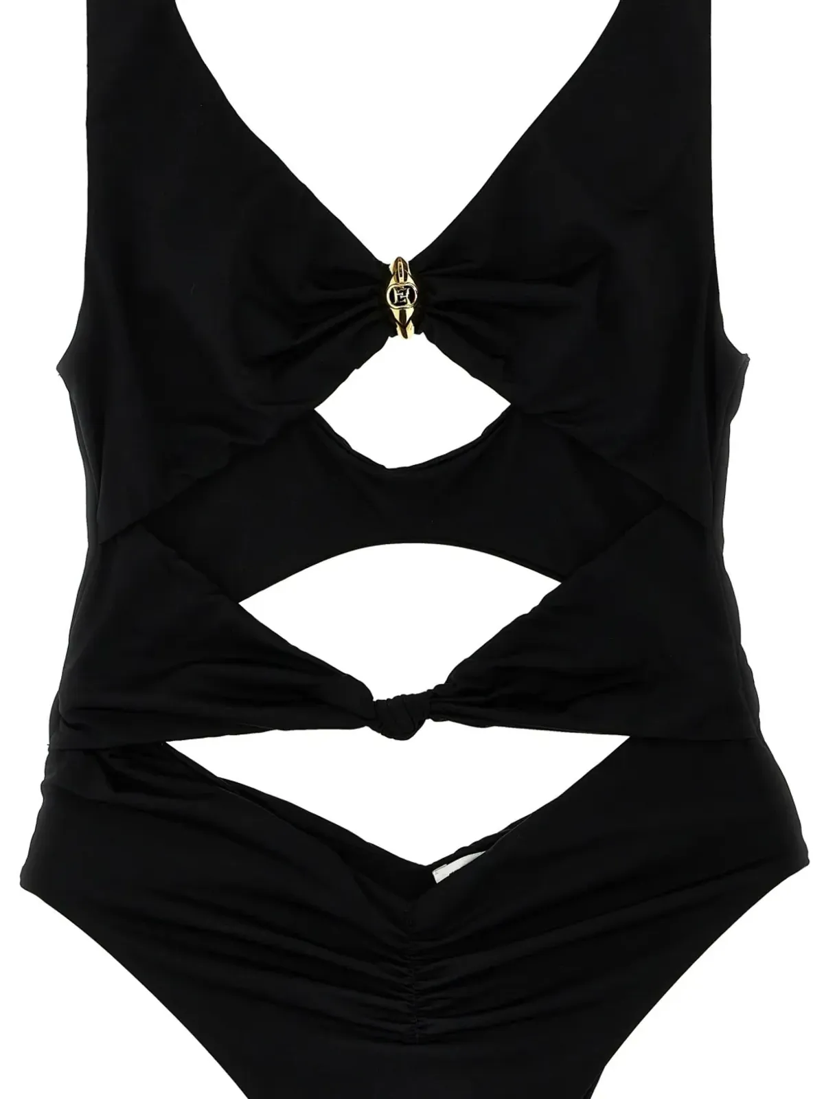 Elisabetta Franchi ノットディテール水着 - 画像3