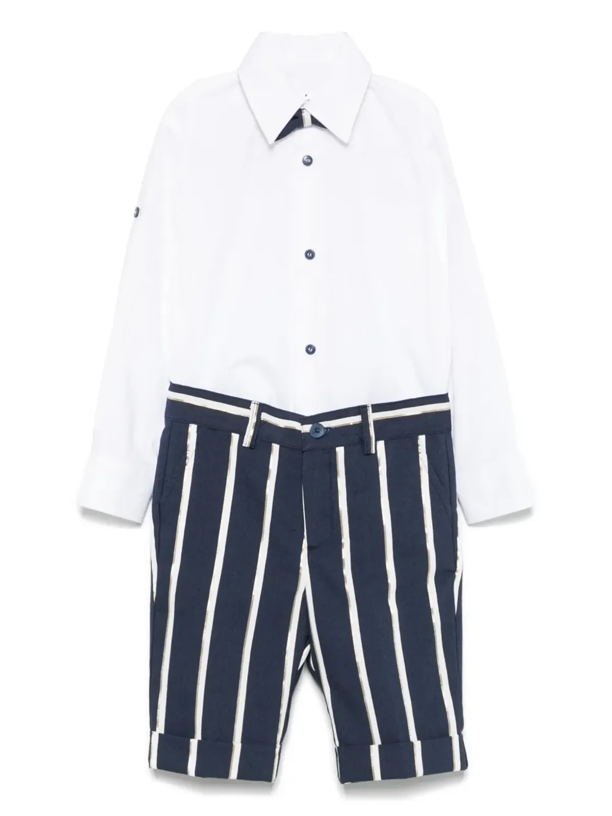 Colorichiari ストライプシャツとパンツのセット - 画像1