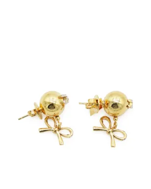 Elisabetta Franchi ドロップピアス - ゴールド - サムネイル2