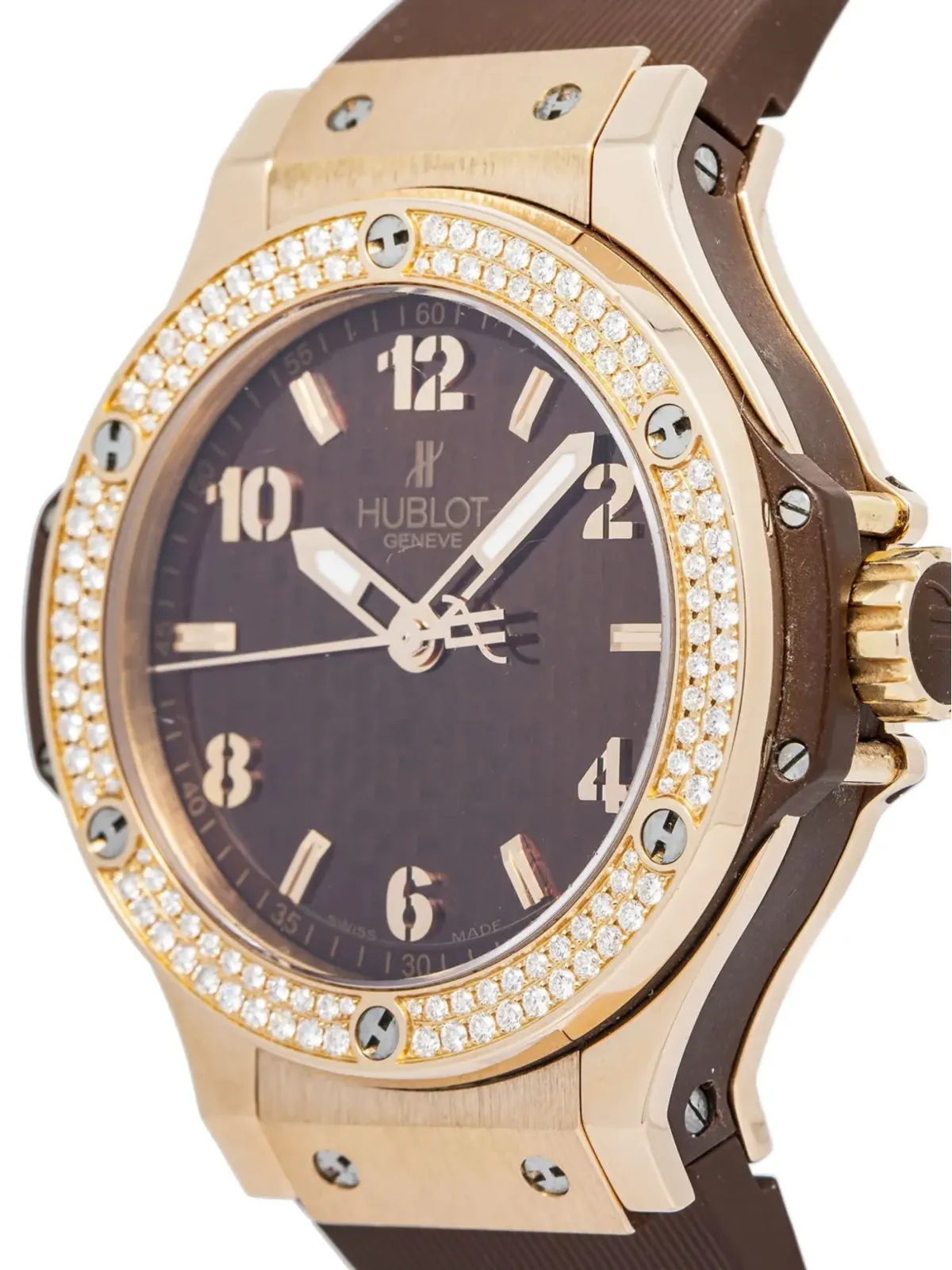 Hublot ビンテージ ドレスウォッチ ブラウン - 画像2