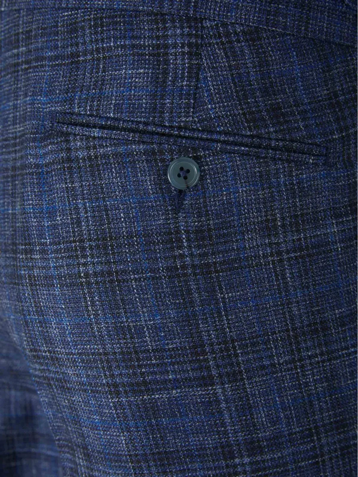 Scabal ウールパンツ ブルー - 画像5