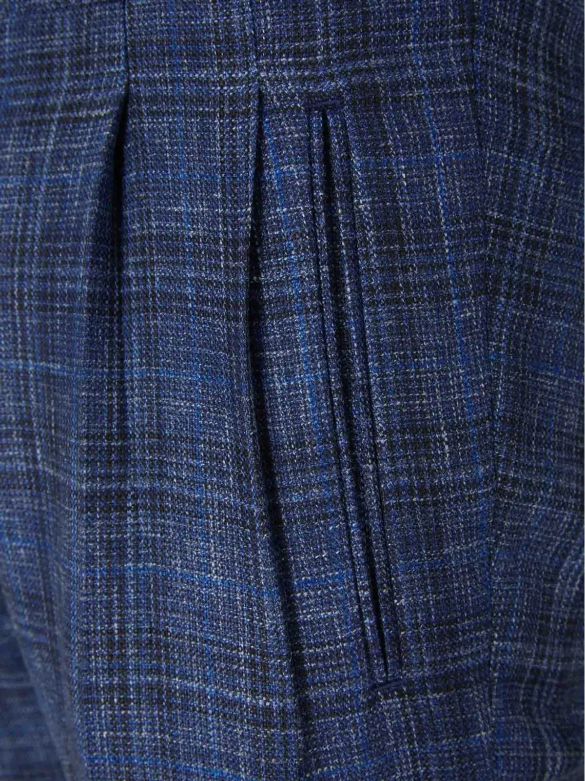 Scabal ウールパンツ ブルー - 画像3