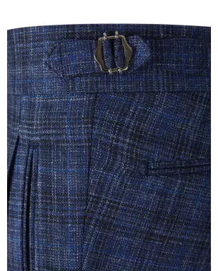 Scabal ウールパンツ ブルー - サムネイル4