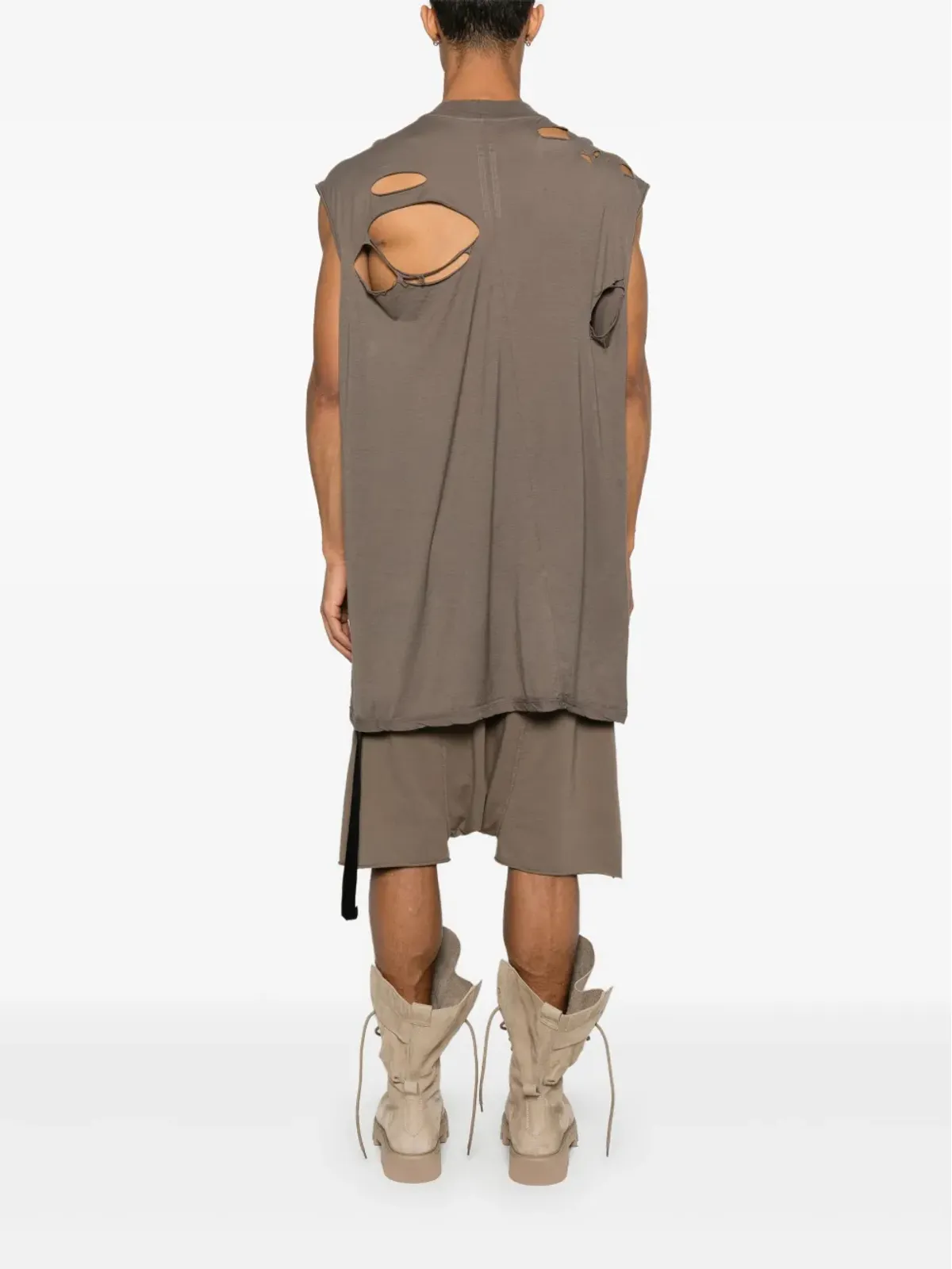 Rick Owens DRKSHDW タープタンクトップ - ブラウン - 画像4