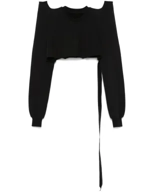 Rick Owens DRKSHDW クロップドスウェットシャツ - サムネイル1