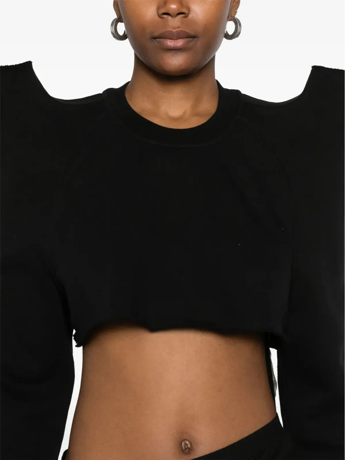 Rick Owens DRKSHDW クロップドスウェットシャツ - 画像5