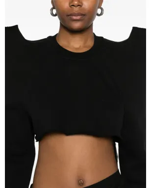 Rick Owens DRKSHDW クロップドスウェットシャツ - サムネイル5