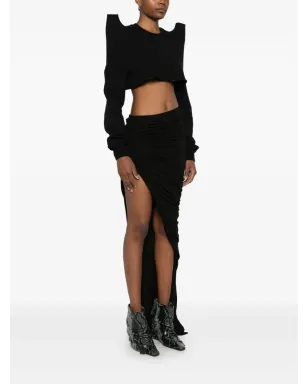 Rick Owens DRKSHDW クロップドスウェットシャツ - サムネイル3