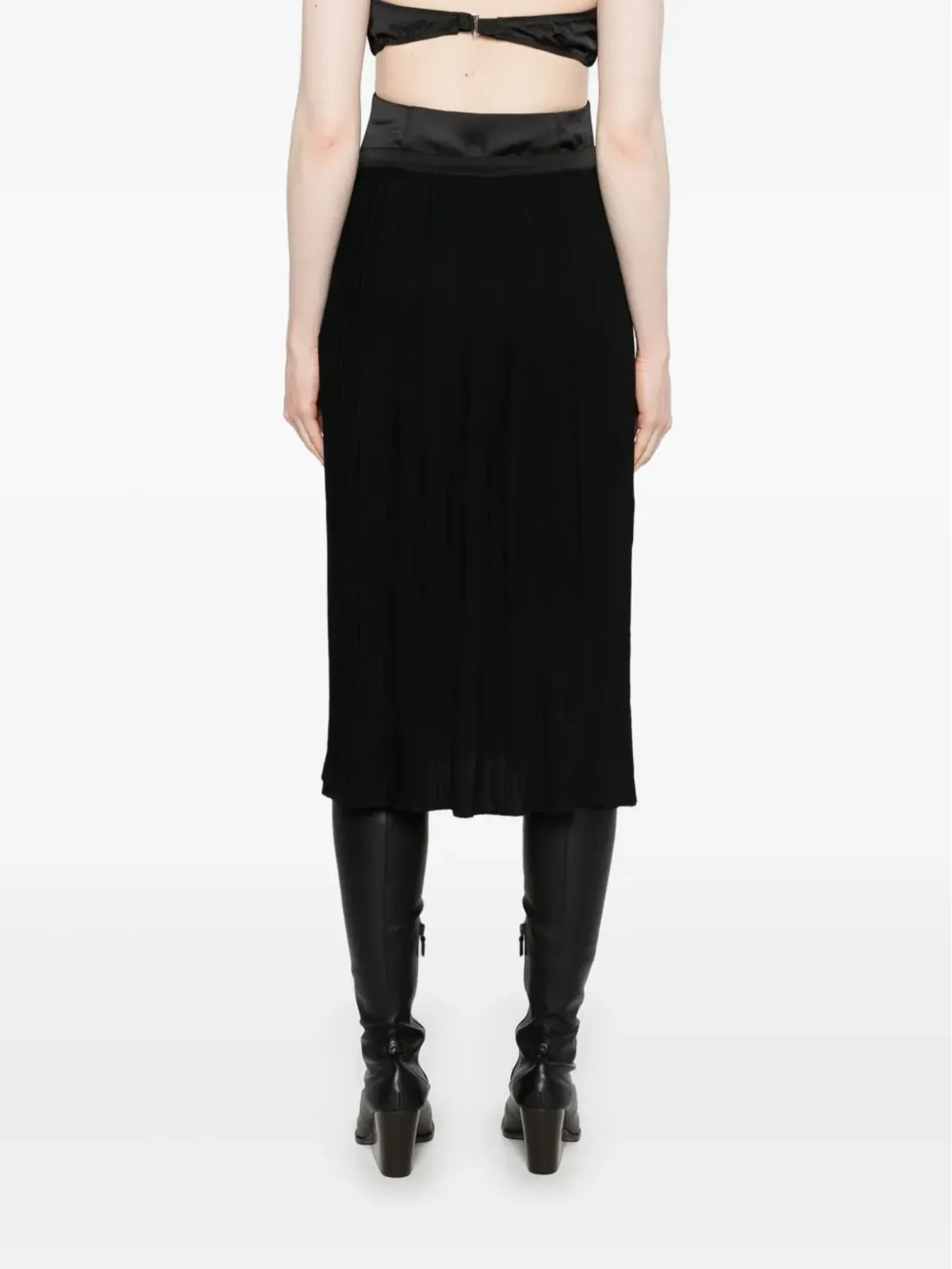 Christian Dior ビンテージ 1970年代 ウール ミディスカート - 画像4