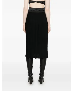 Christian Dior ビンテージ 1970年代 ウール ミディスカート - サムネイル4