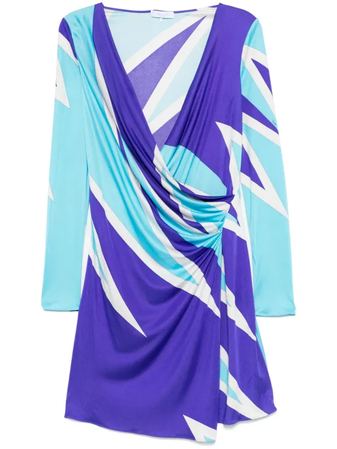 PUCCI Pre-Owned PUCCI Pre-Owned 2000s マリノプリント ミニドレス（ブルー）の商品画像