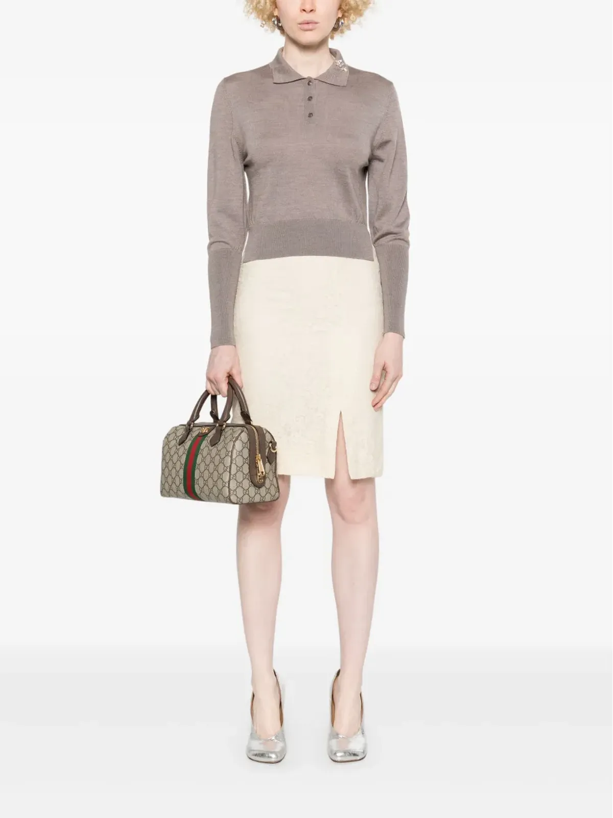 Christian Dior ビンテージ 2000年代 フローラルレース ミニスカート - 画像2