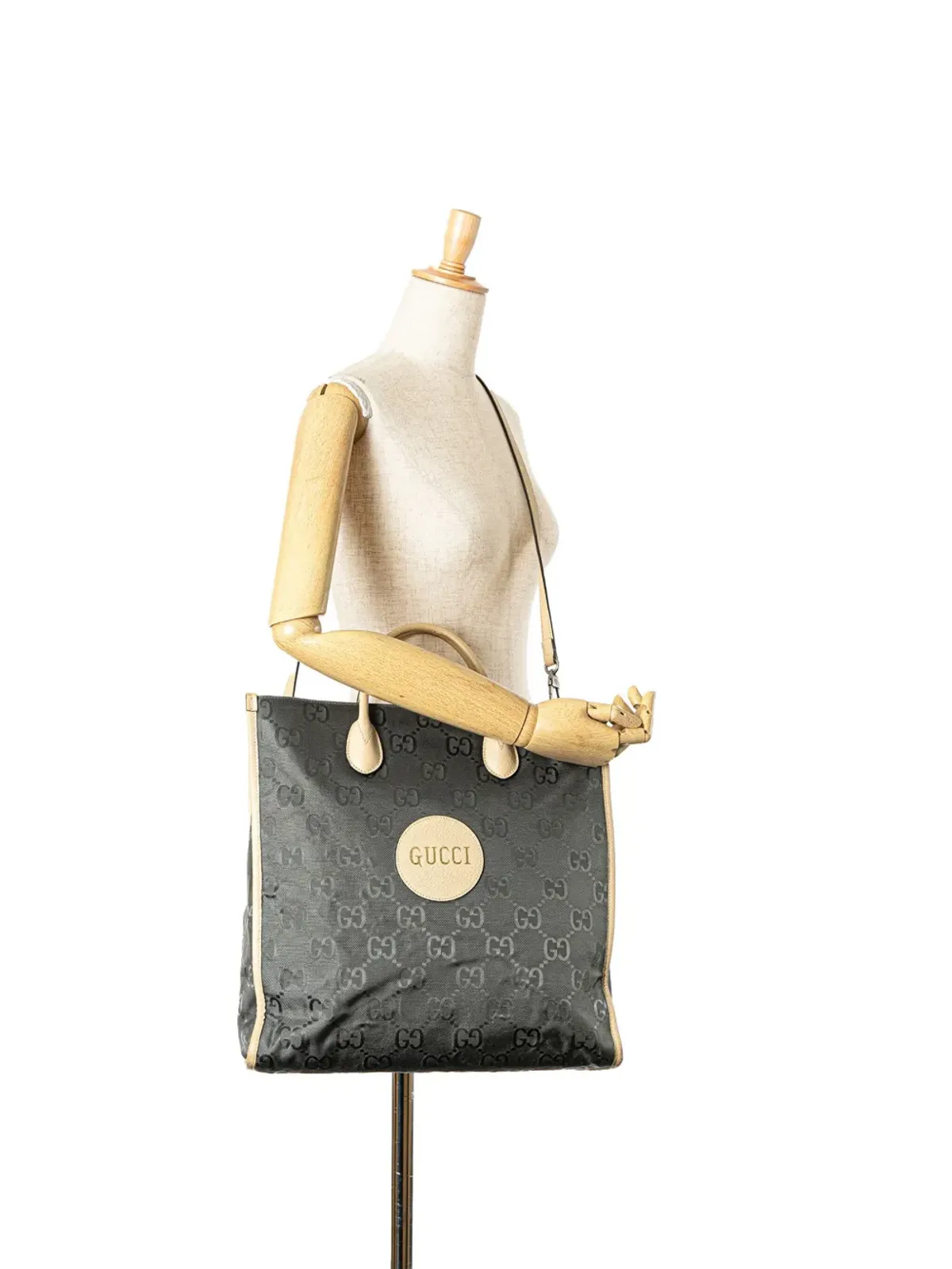 Gucci ビンテージ 2016-2024年 GG Nylon Off the Grid サッチェル グレー - 画像2