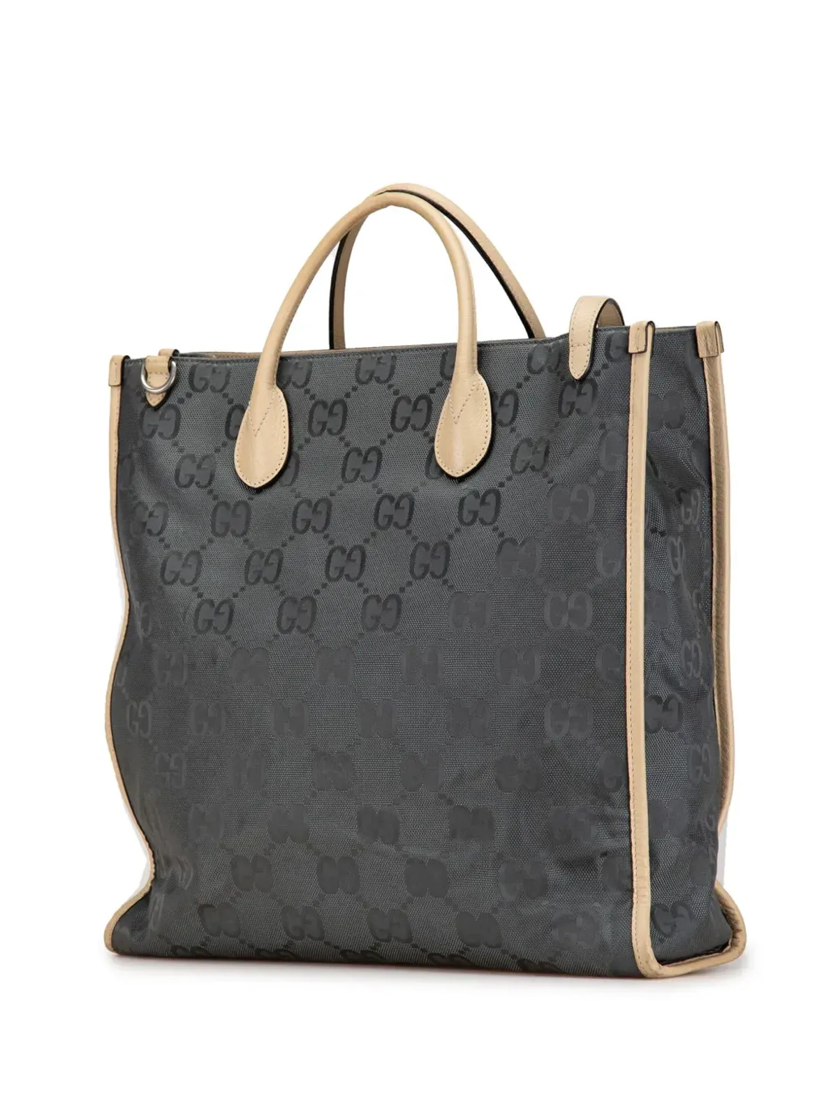 Gucci ビンテージ 2016-2024年 GG Nylon Off the Grid サッチェル グレー - 画像3