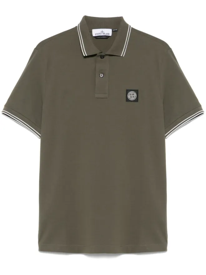 Stone Island Stone Island ピケ ポロシャツ - グリーンの商品画像