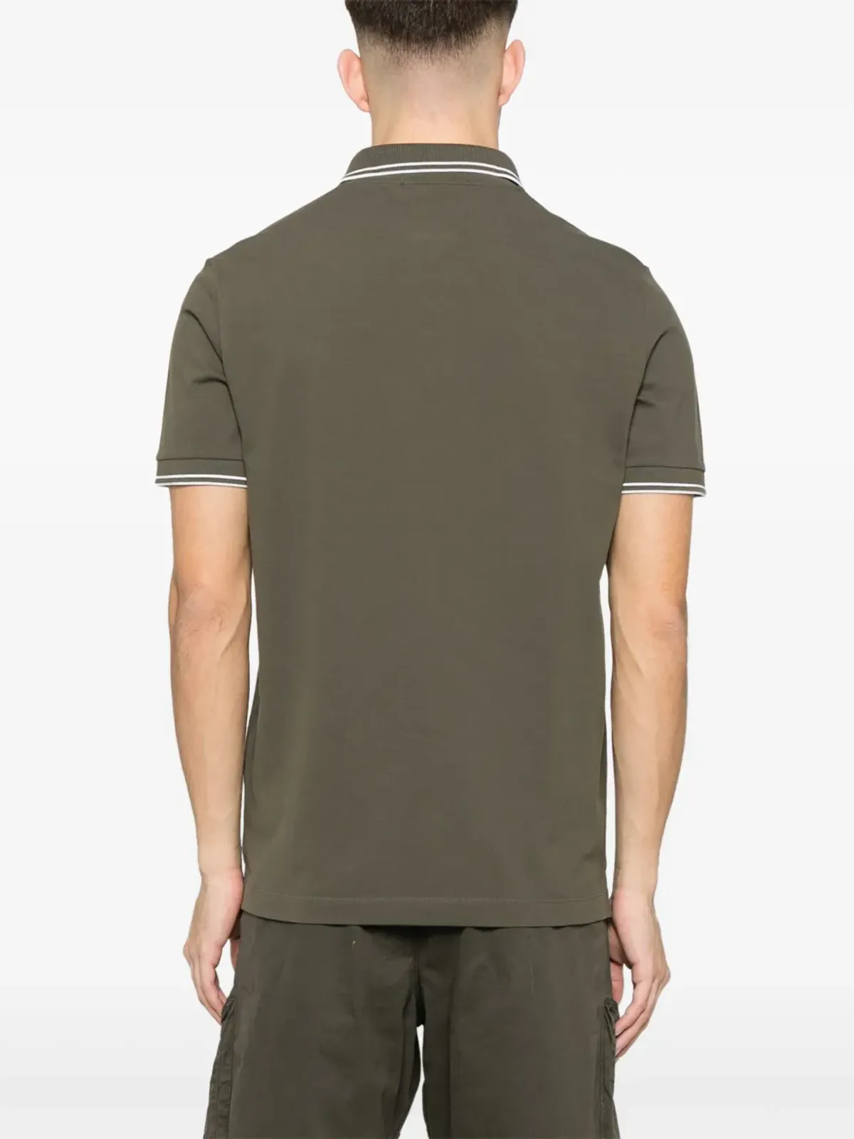 Stone Island ピケ ポロシャツ - グリーン - 画像3