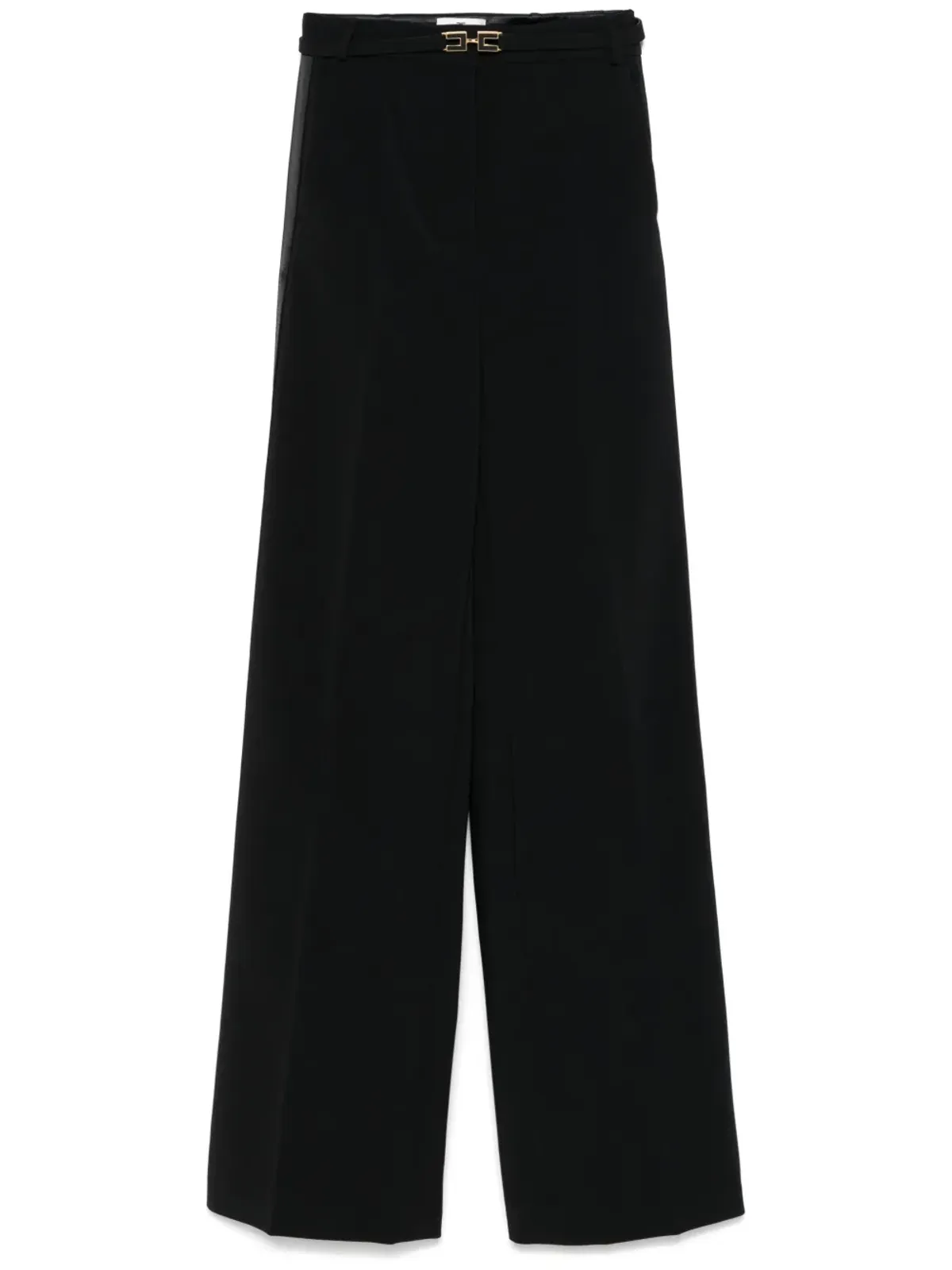 Elisabetta Franchi ベルト付きパンツ ブラック - 画像1