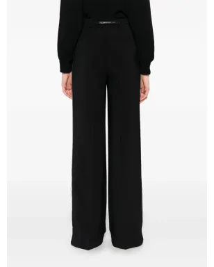 Elisabetta Franchi ベルト付きパンツ ブラック - サムネイル4