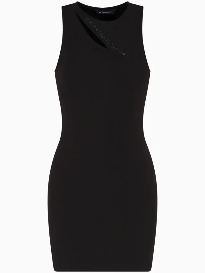 Armani Exchange Armani Exchange カットアウトディテール ミニドレスの商品画像