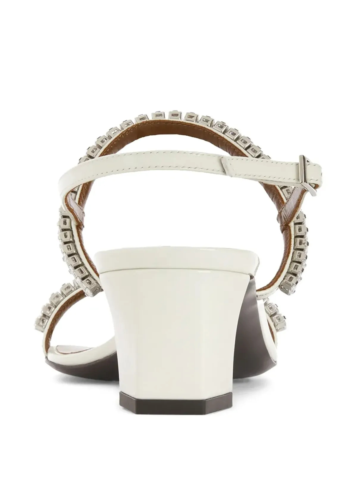 Giuseppe Zanotti 45mm Velentine Crystal サンダル - ホワイト - 画像3