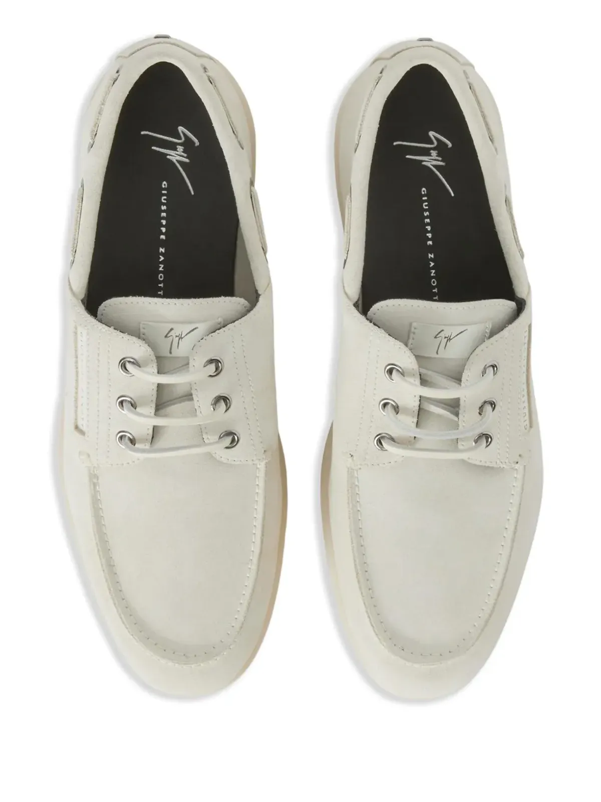 Giuseppe Zanotti ボートシューズ スエード - 画像4