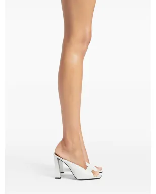 Giuseppe Zanotti レザーサンダル - ホワイト - サムネイル5