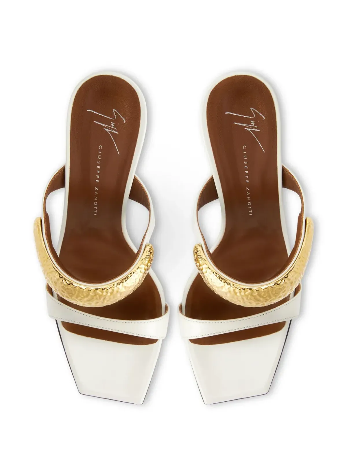 Giuseppe Zanotti GZ-Ania レザーサンダル - 画像4