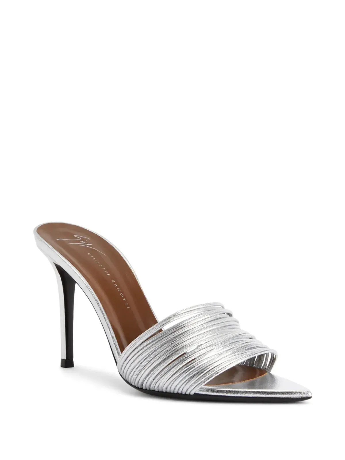 Giuseppe Zanotti 90mm イントリゴ・クリオ サンダル - グレー - 画像2