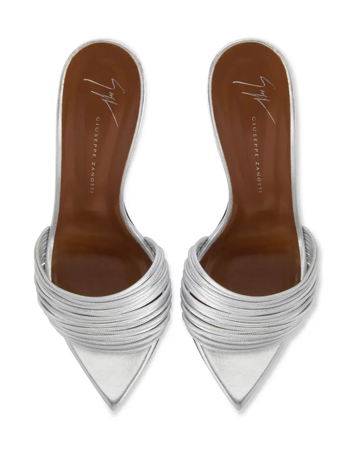 Giuseppe Zanotti 90mm イントリゴ・クリオ サンダル - グレー - 画像4