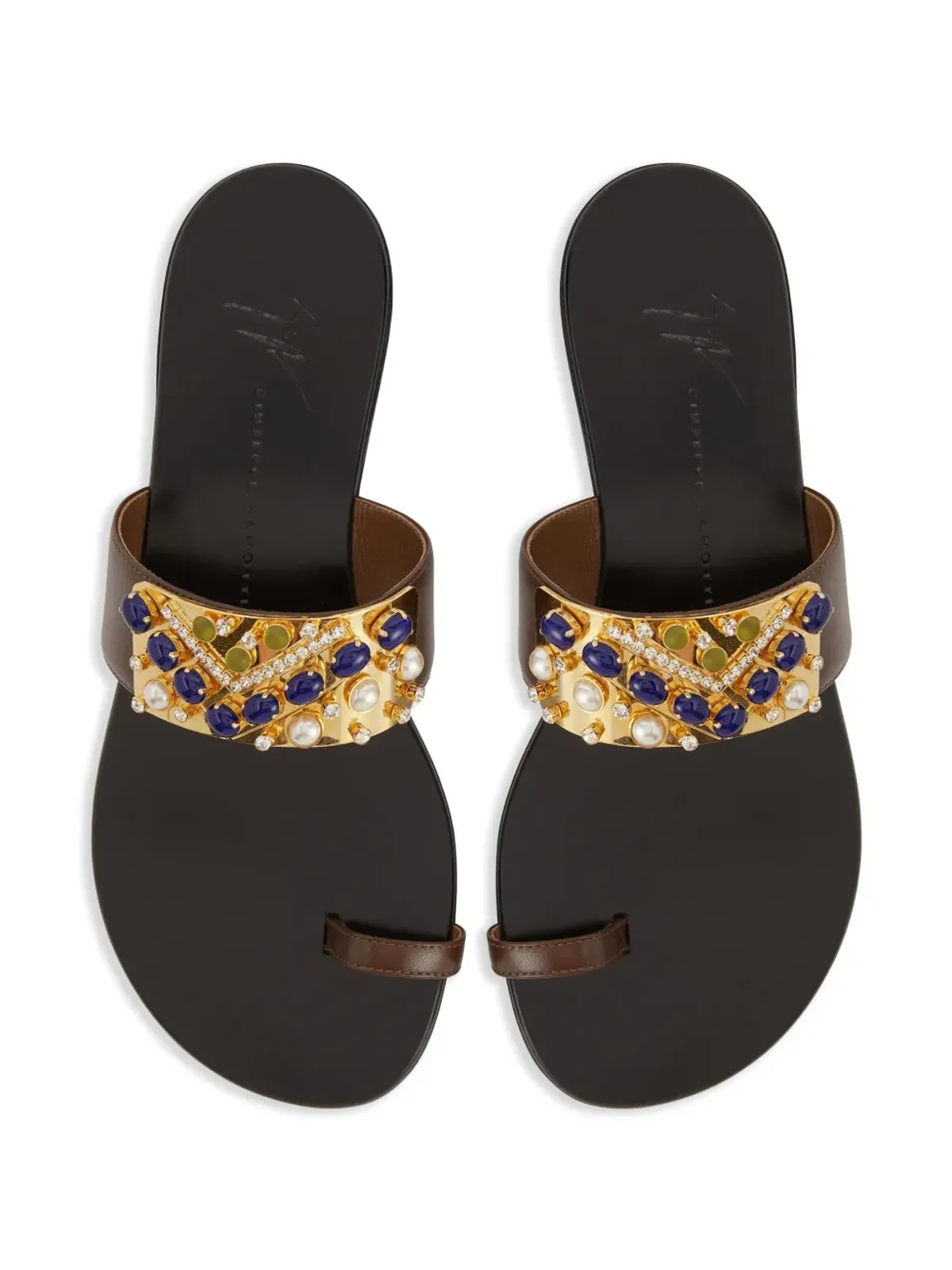 Giuseppe Zanotti ネフェルティティ フラットサンダル - 画像3