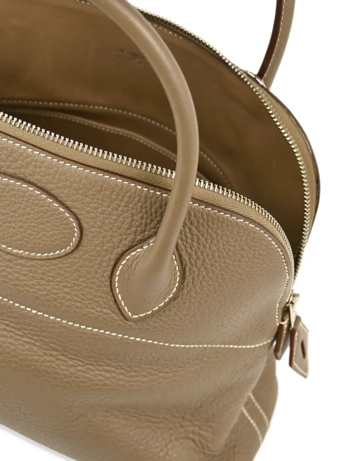 Hermès ビンテージ 2007 Bolide 31 ツーウェイ ハンドバッグ グレー - 画像4