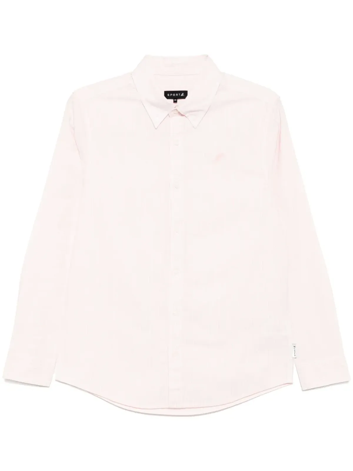 SPORT b. by agnès b. dinosaur-embroidered striped shirt - Pink - 画像1
