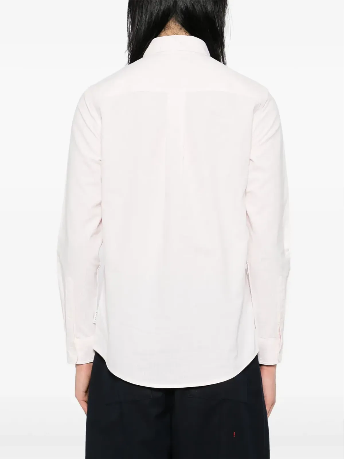 SPORT b. by agnès b. dinosaur-embroidered striped shirt - Pink - 画像4